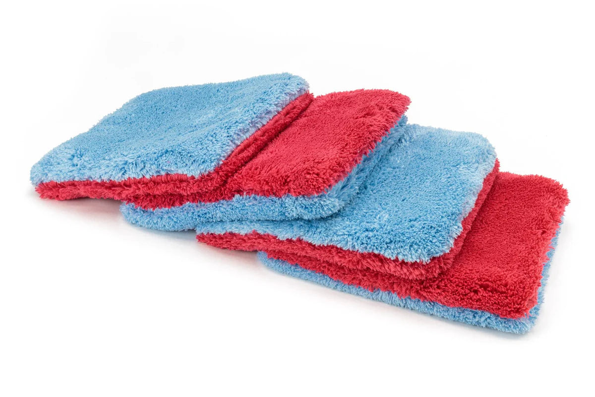 [Flat Out] Microfiber Wash Pad (9"x8") Blue/Gray - 4 pack