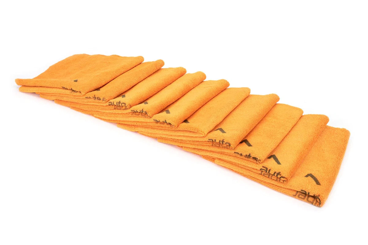 Microfiber Coating Leveling Towel (16 in. x 16 in., 390 gsm) Orange