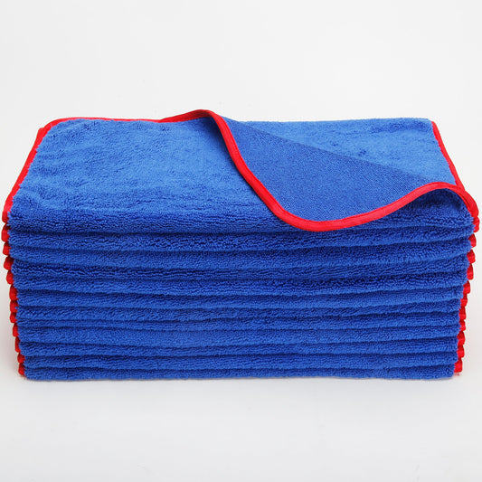 Elite Drying Microfiber Towel Large Blue / Red