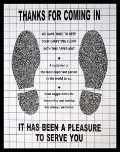 17" x 22" Paper Mat (250 Pack)