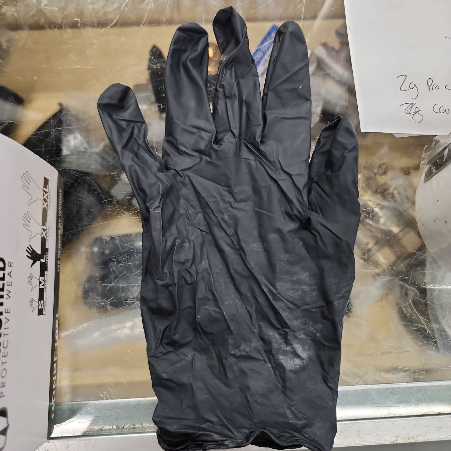 Black gloves 6 mil heavy duty