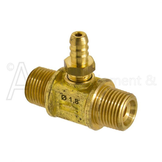 Chemical Injector, 3/8" M x M, 1.8 MM, 2-3 GPM - 22.0314