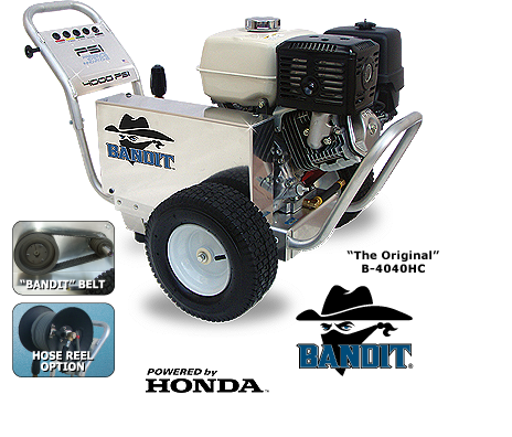 Professional Aluminum Belt Drive Pressure Washers 4000psi @ 4gpm