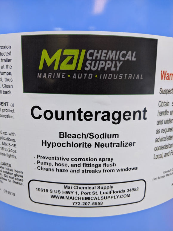 5 Gal COUNTERAGENT (Bleach/Sodium Hypochlorite Neutralizer)