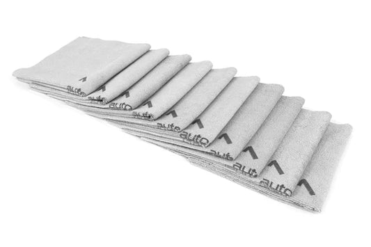 Microfiber Coating Leveling Towel (16 in. x 16 in., 390 gsm) Gray