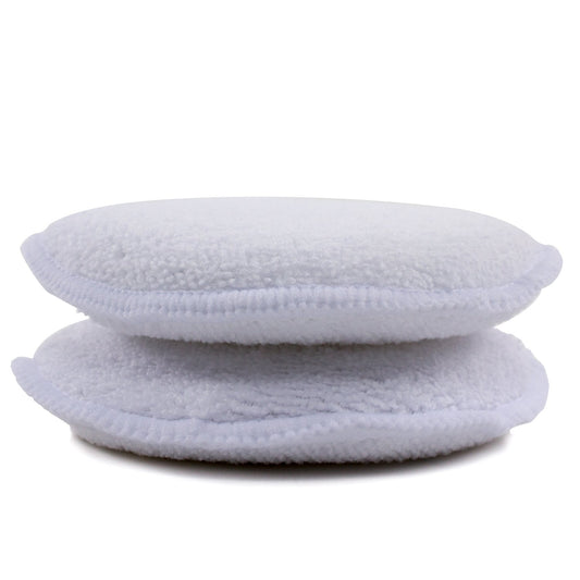 Round Microfiber Applicator Pad (2 Pack) White